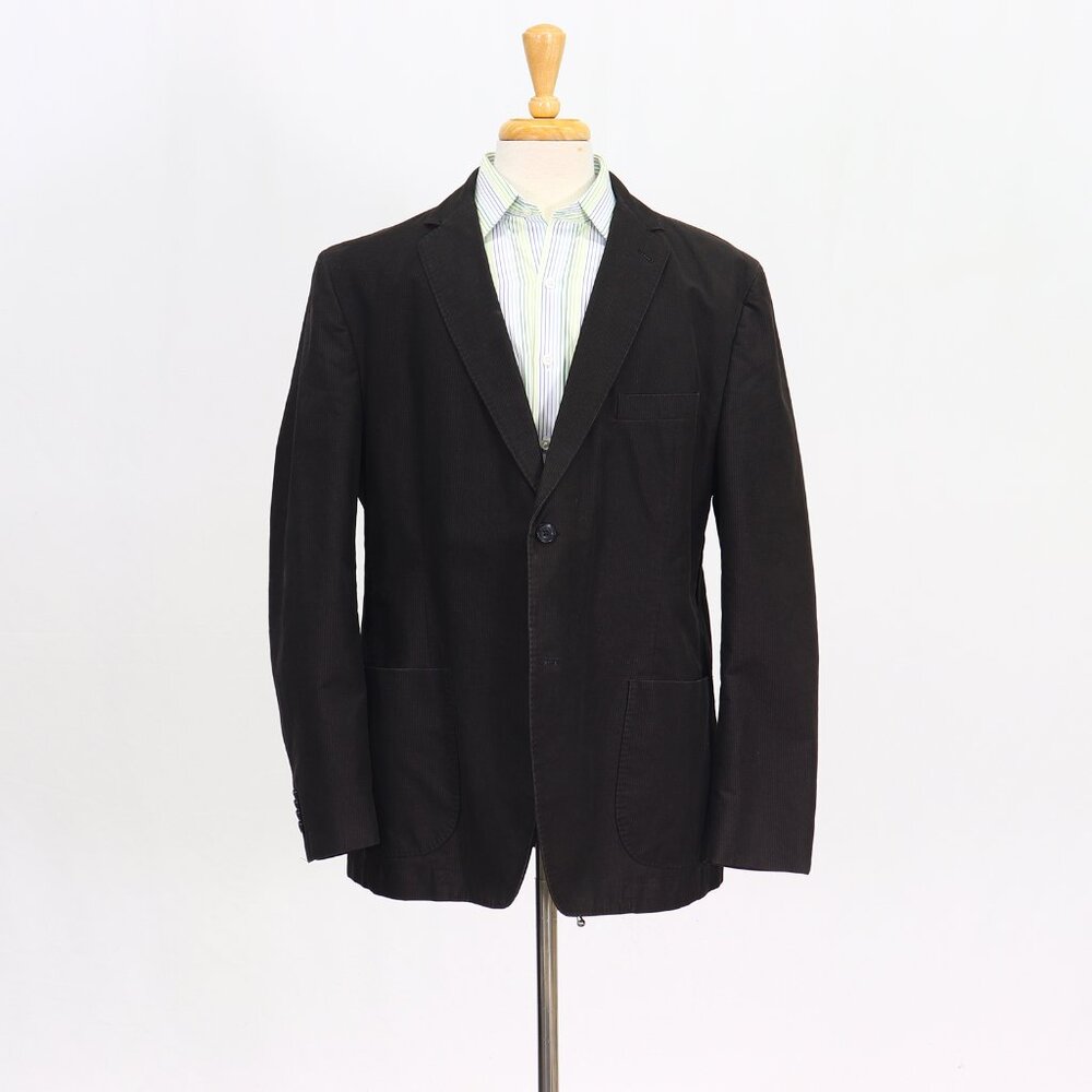 Kroon 46R Green Blazer Sport Coat Jacket 2-Button Stripe Y876